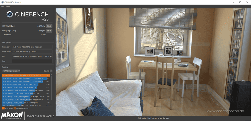 Maxon releases Cinebench R23 Cinebench R23が公開されました