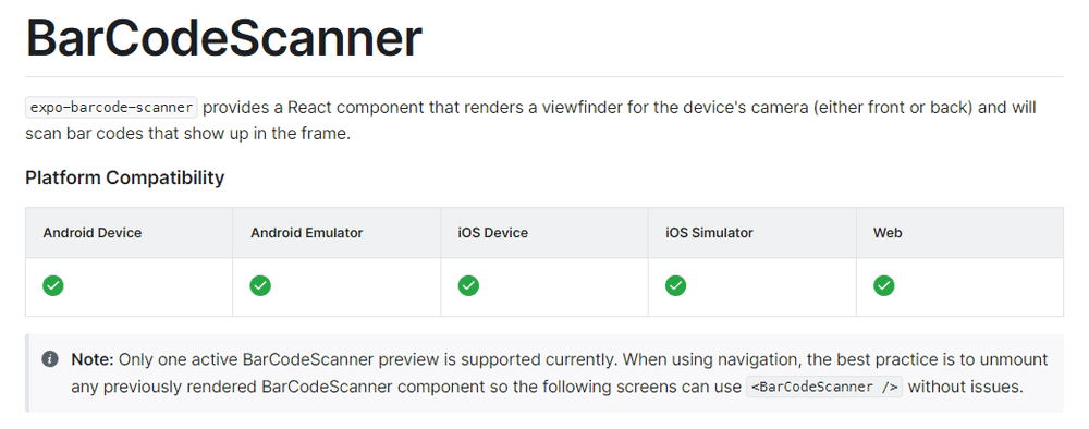 Expo barcode scanner stop scanning. iOSのカメラインジケーターをオフにする