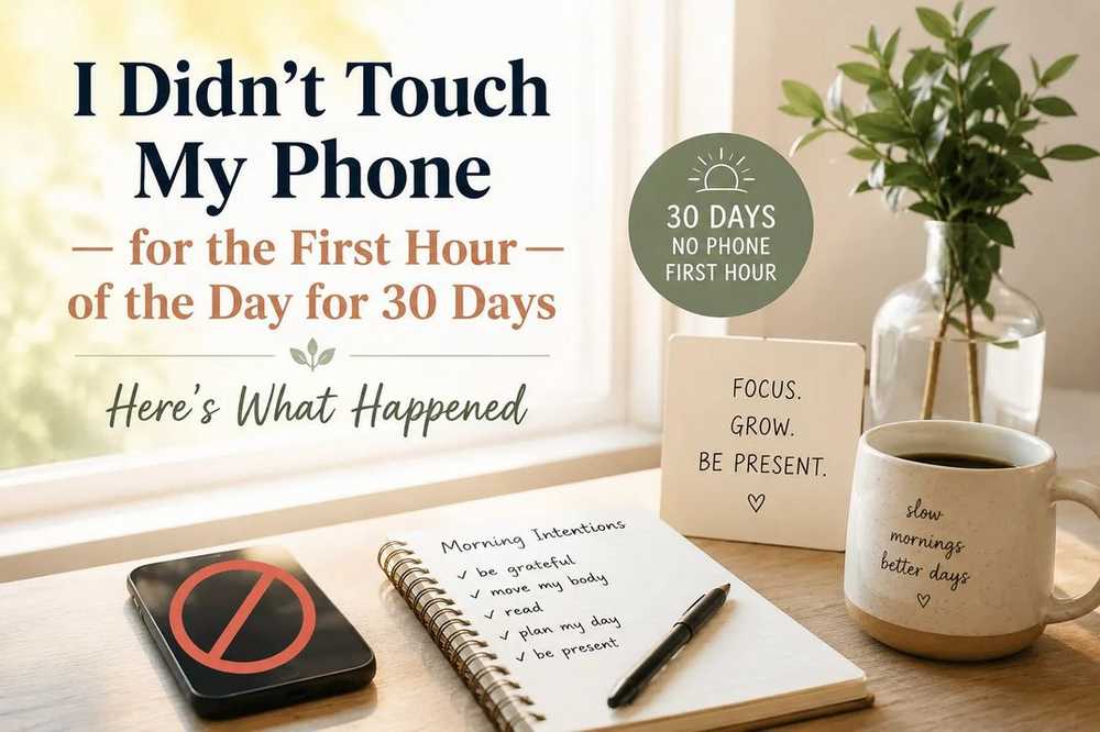 起きて最初の1時間、スマホを触らない生活を30日間続けてみた