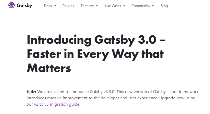Gatsby 3.0 is blazing fast. Gatsby 3.0を試す