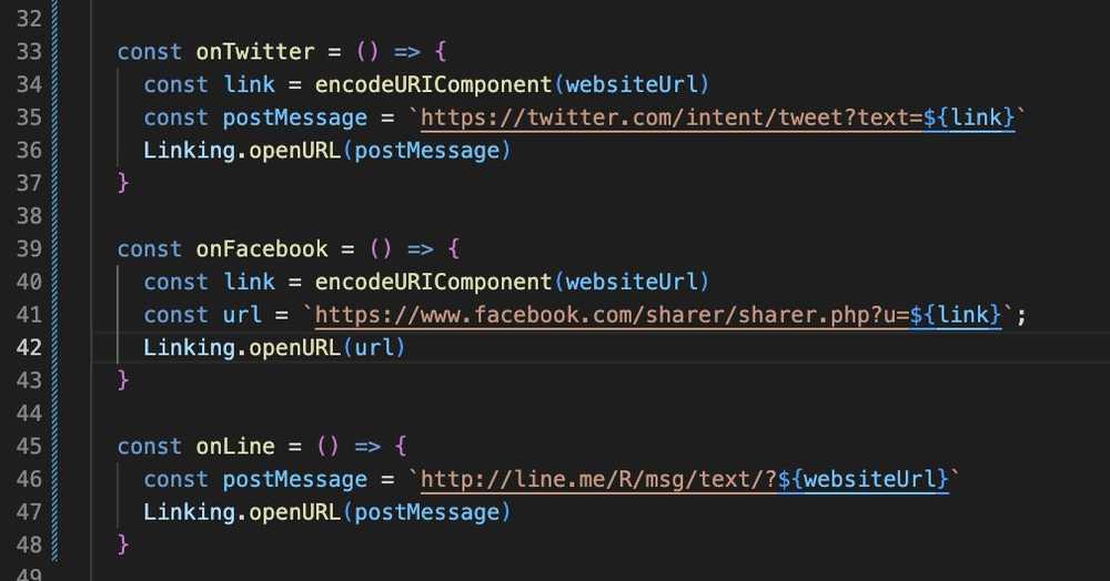 SNS link in React Native and Component remounting. React NativeのTips2種 パラメーター付きSNSリンクの作成とコンポーネントの再マウント